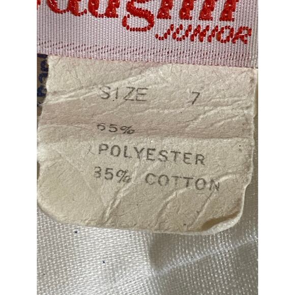 Vintage 1970’s Vicky Vaughn White Cotton Eyelet Ruffled Boho Retro Maxi Dress - Picture 7 of 16